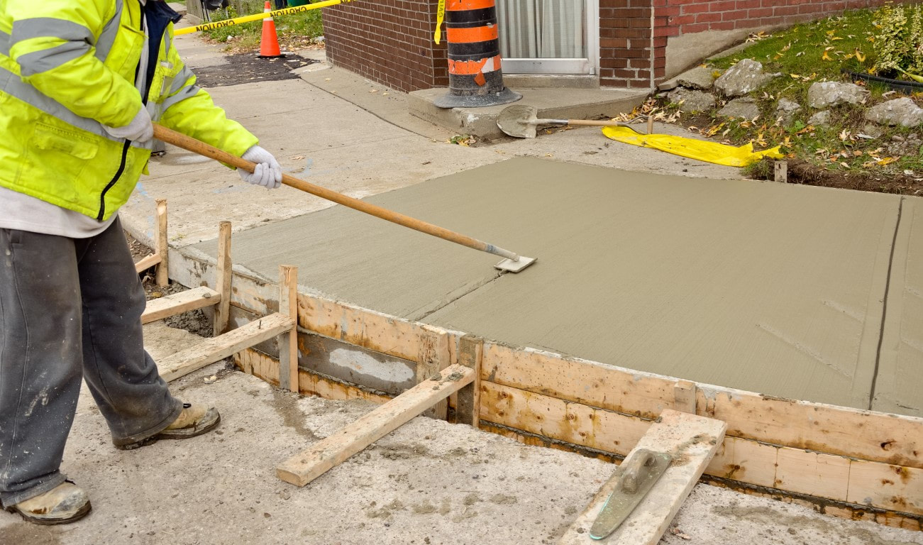 concrete patio construction